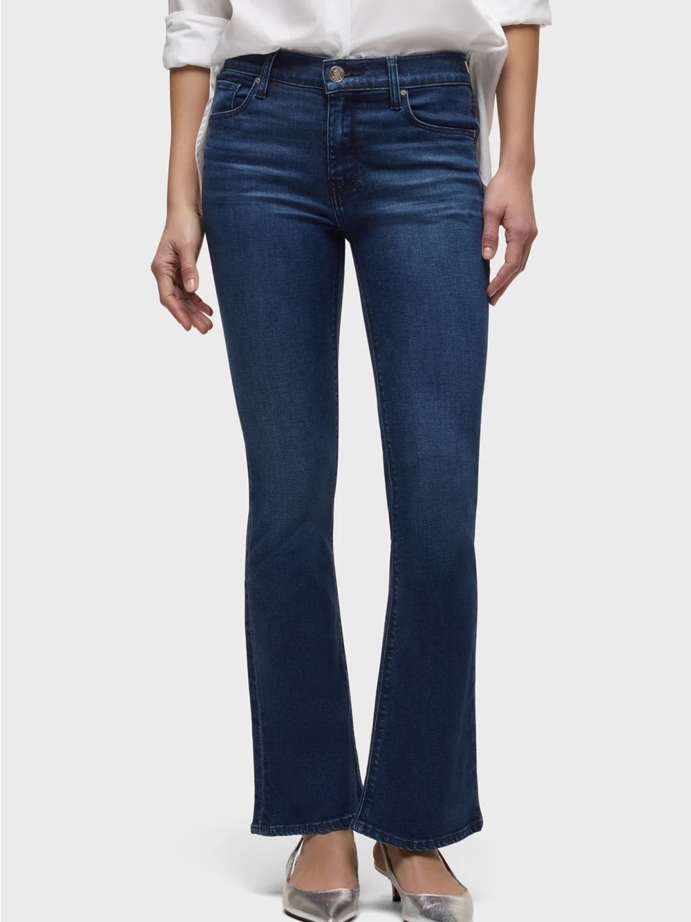 Hudson Jeans Dark Blue Flare Wide-Leg